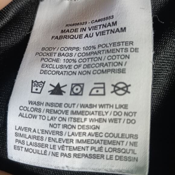 Nike Swoosh Track Pants Women Small Black Gold Side Stripe - Picture 10 of 11